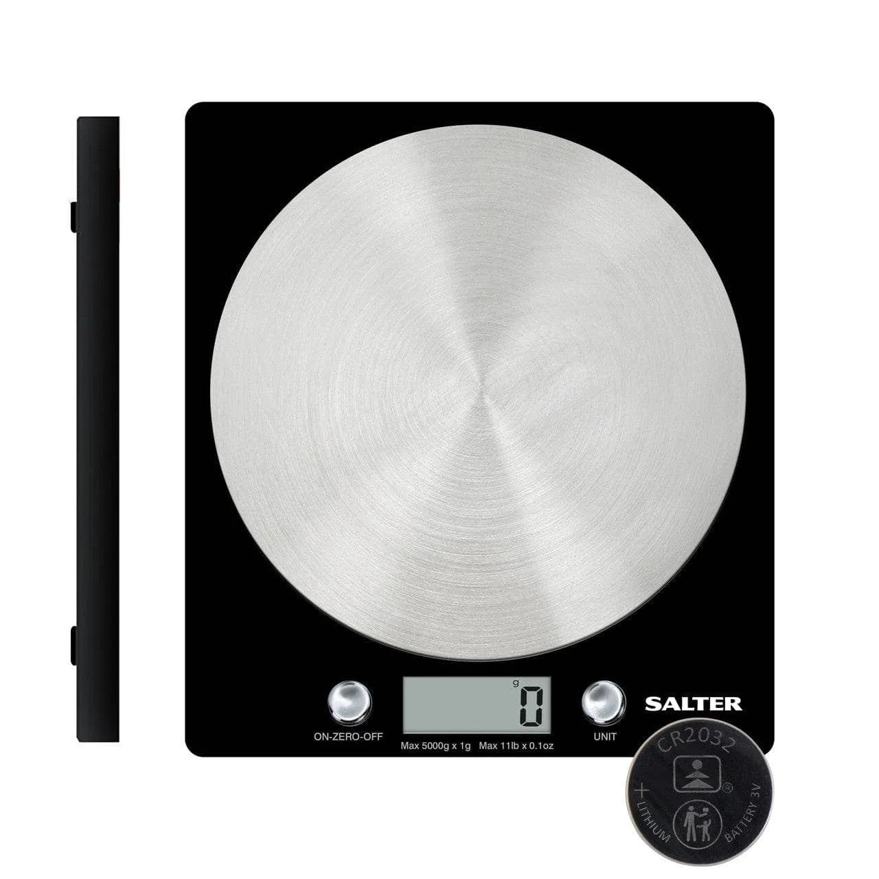 Salter Black Electric Kitchen Scale - Black