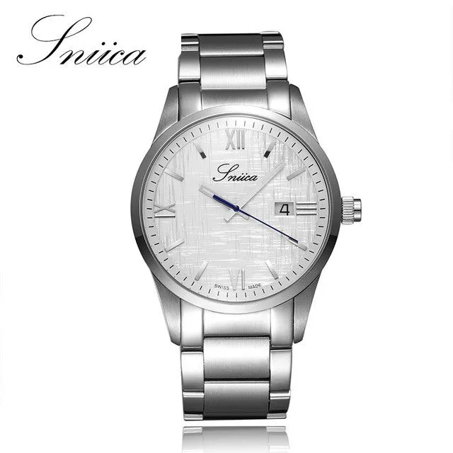 SNIICA New Quartz watch men 316L fine steel Watchband Wristwatch Italy brand Swiss movement watches relogio masculino SN2701