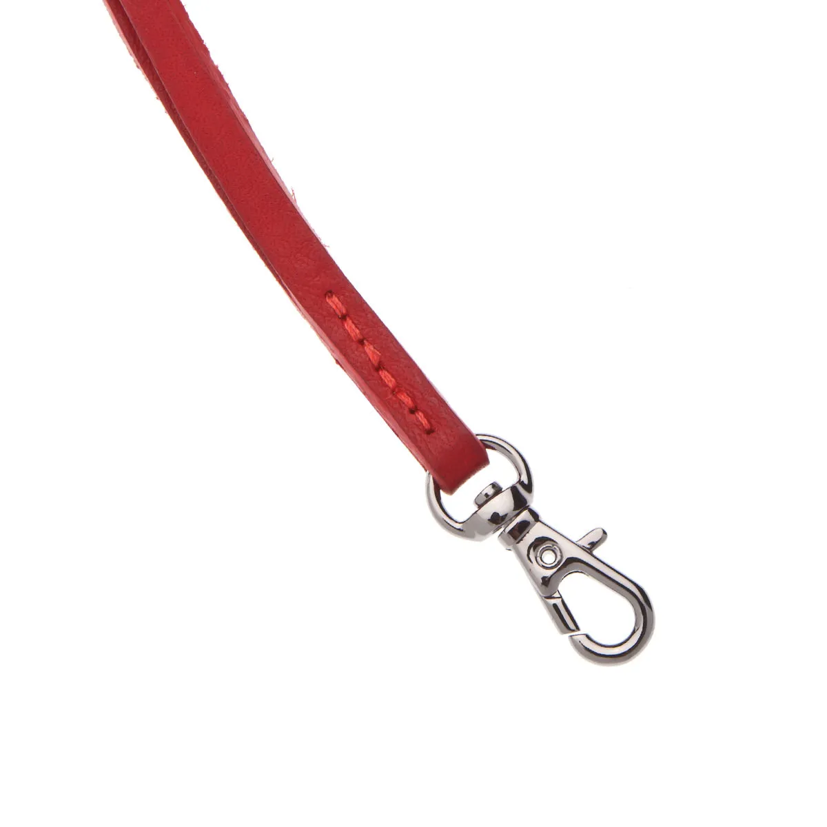 Soft Slimline Italian Leather Long Lanyard