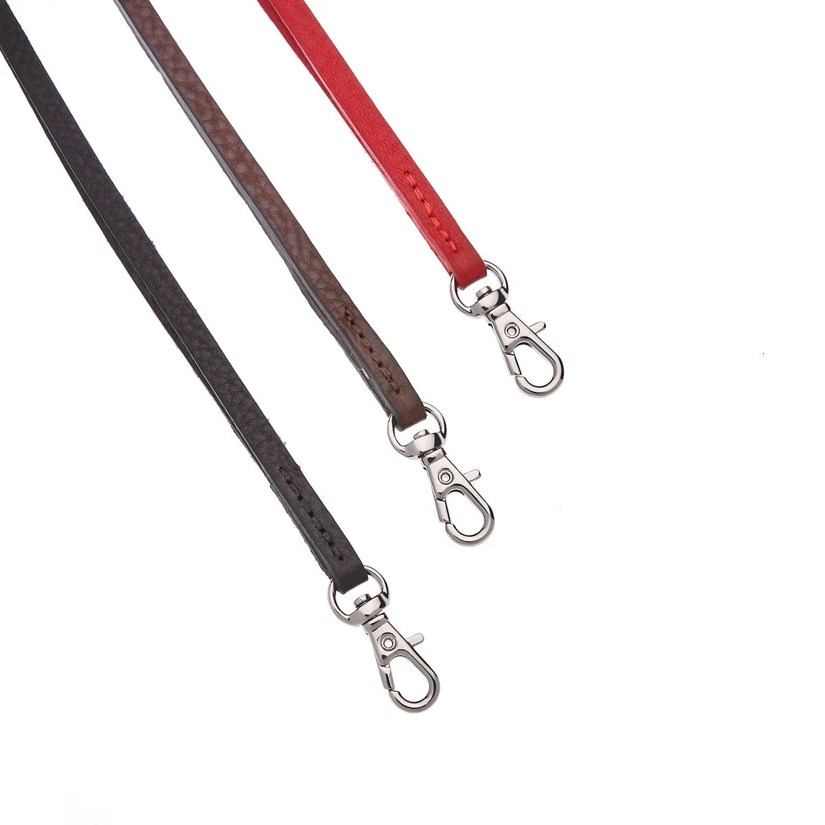 Soft Slimline Italian Leather Long Lanyard