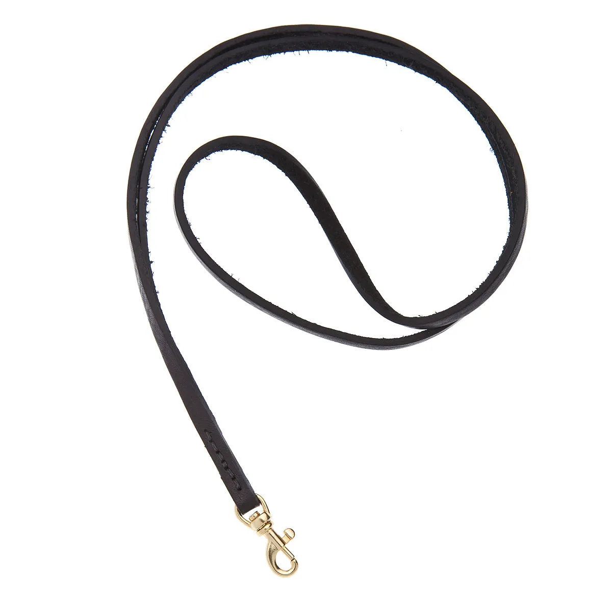 Soft Slimline Italian Leather Long Lanyard