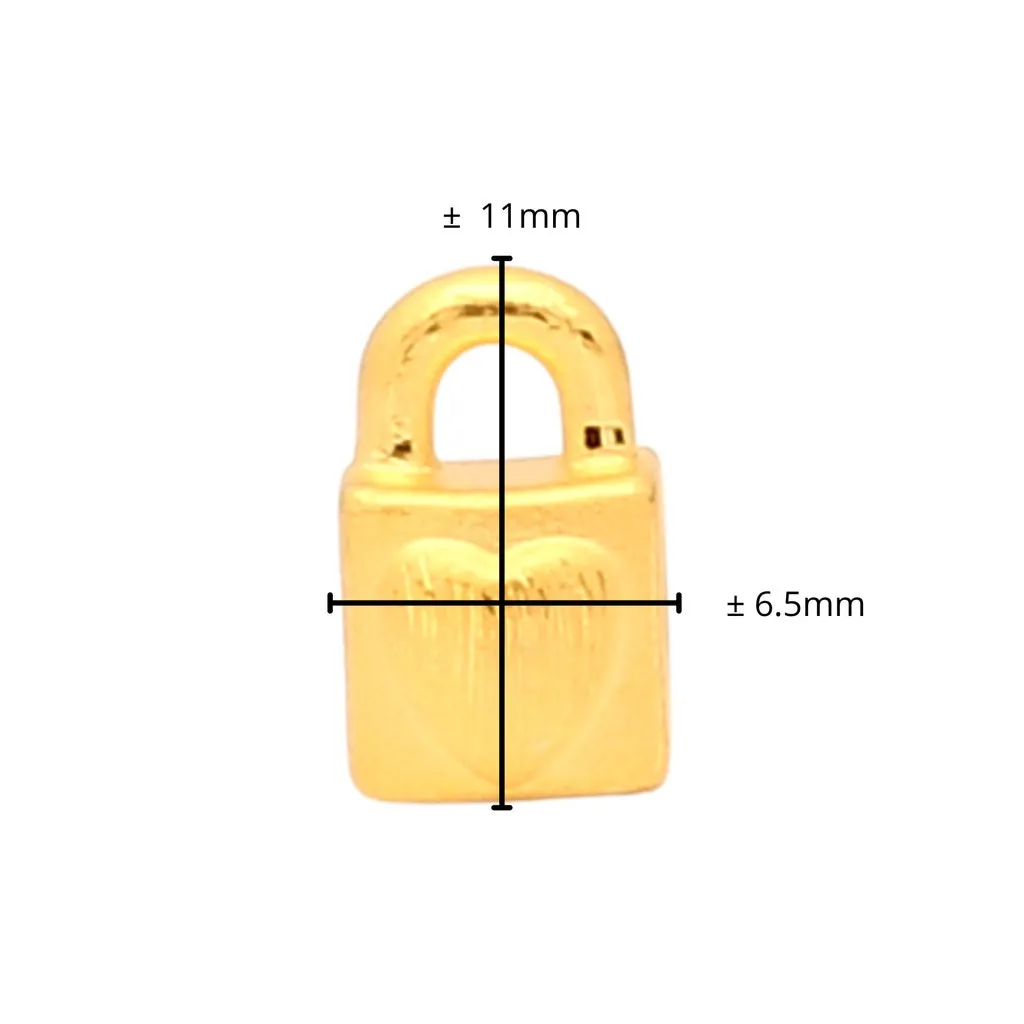 TAKA Jewellery 999 Pure Gold Charm Lock