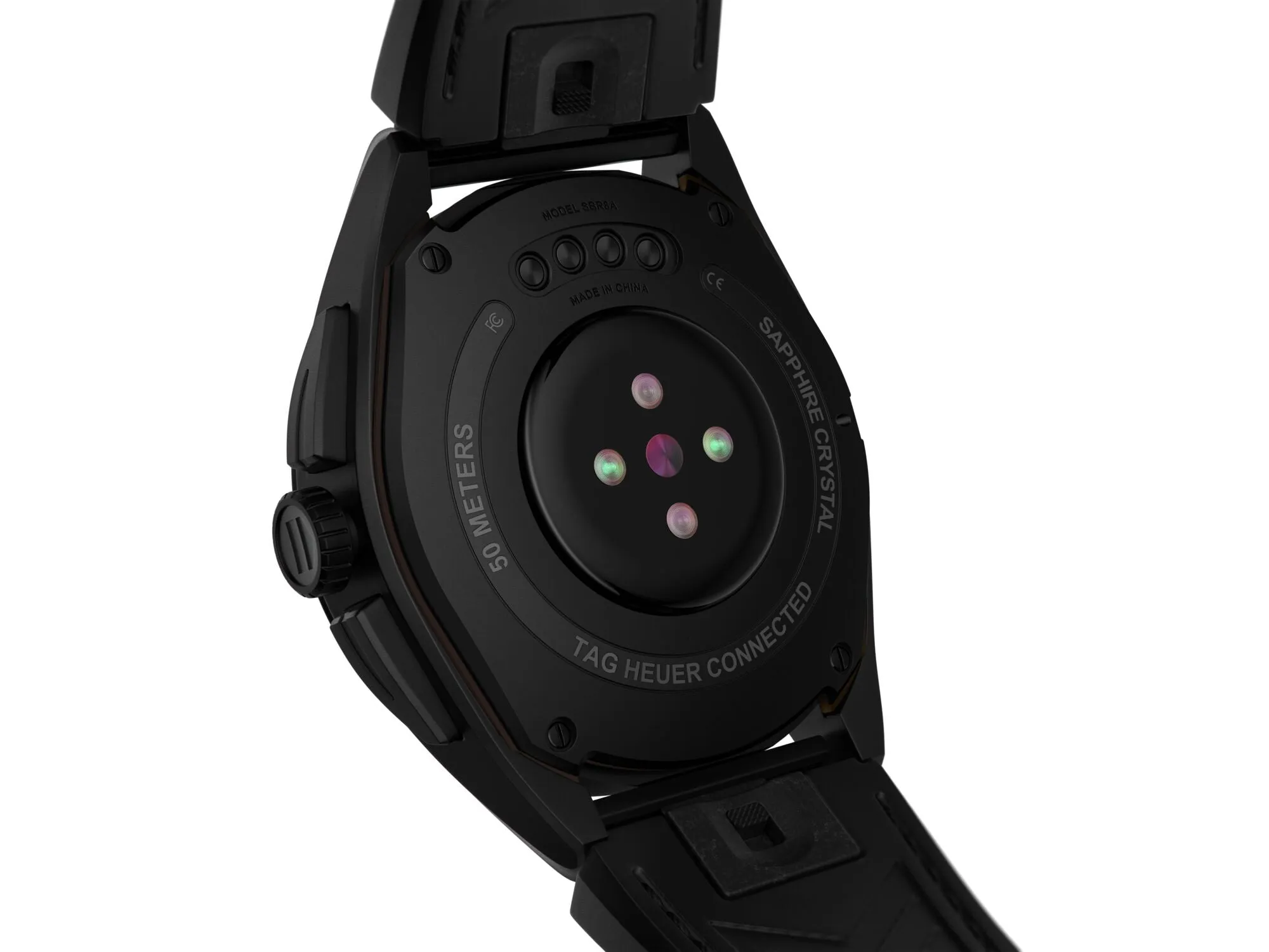 TH Watch Connected Calibre E4 45 Titanium Black Leather