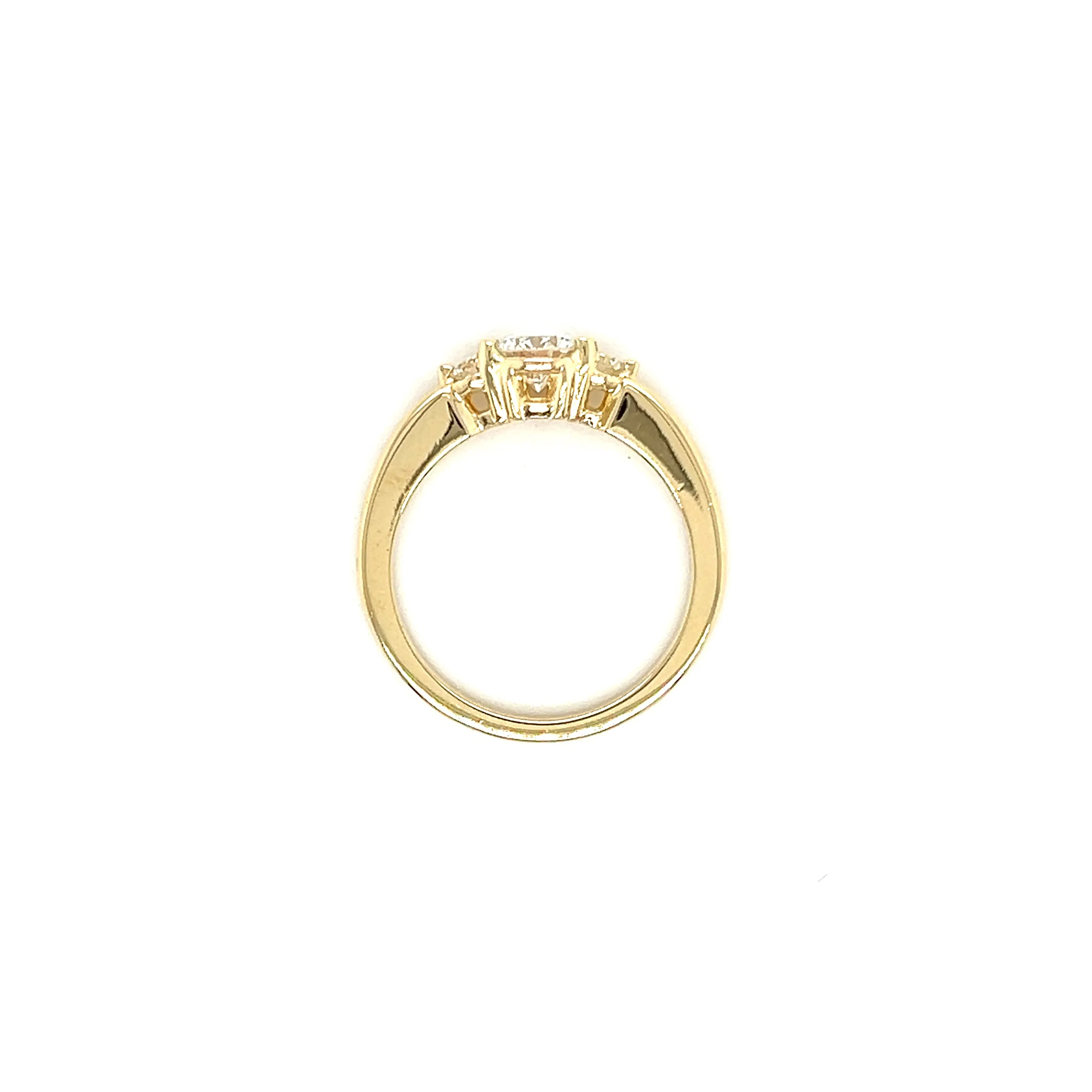 Three Stone Ring with 0.63ctw of Diamonds in 14K Yellow Gold