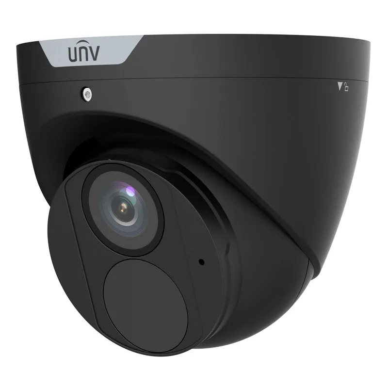 UNIVIEW IPC3615SR3-ADF28KM-G-BK: 5MP LightHunter IR Fixed Eyeball Turret Camera in Black