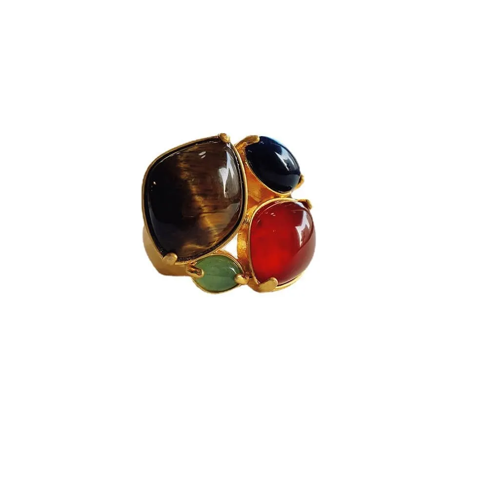 Vintage Gemstone Gold Ring