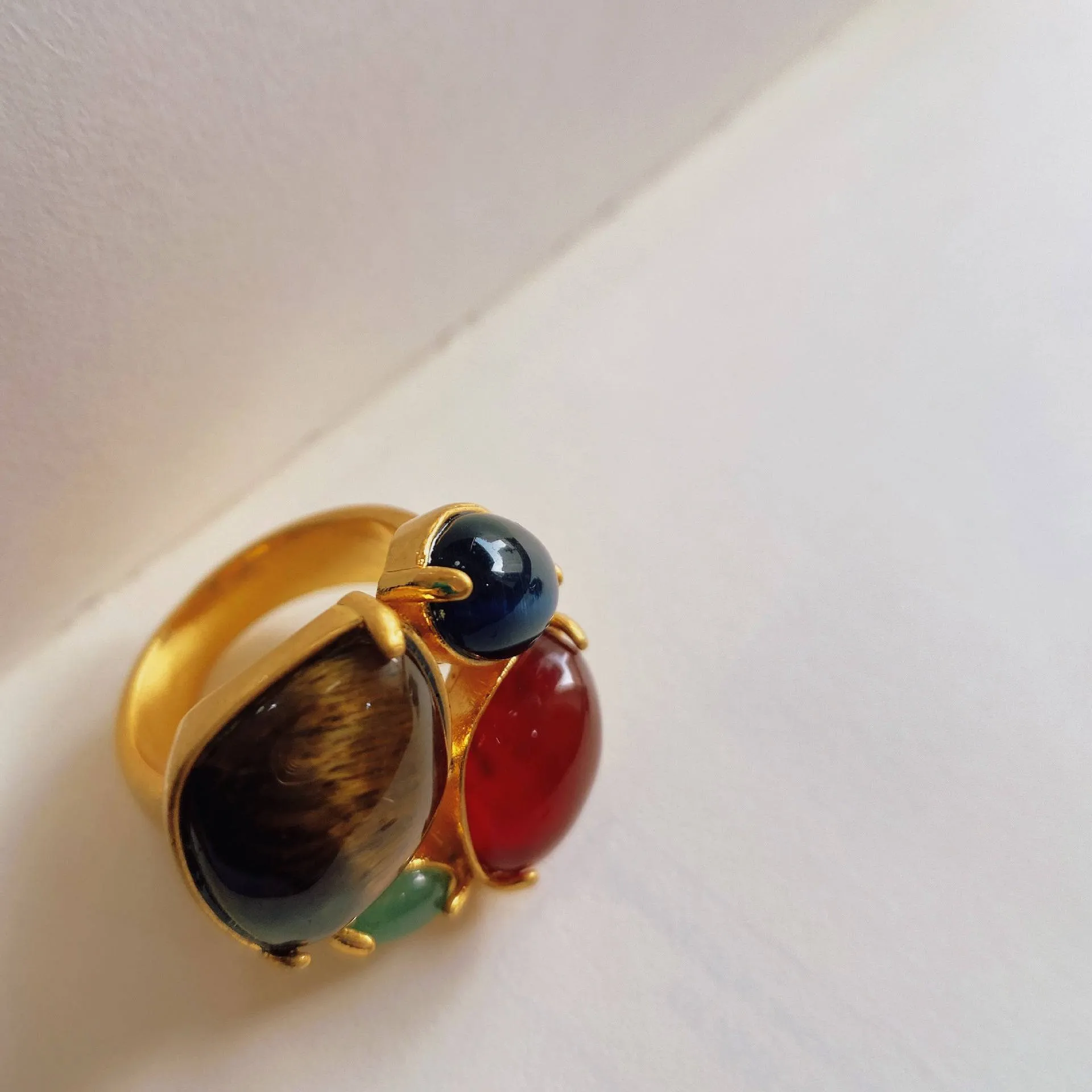 Vintage Gemstone Gold Ring