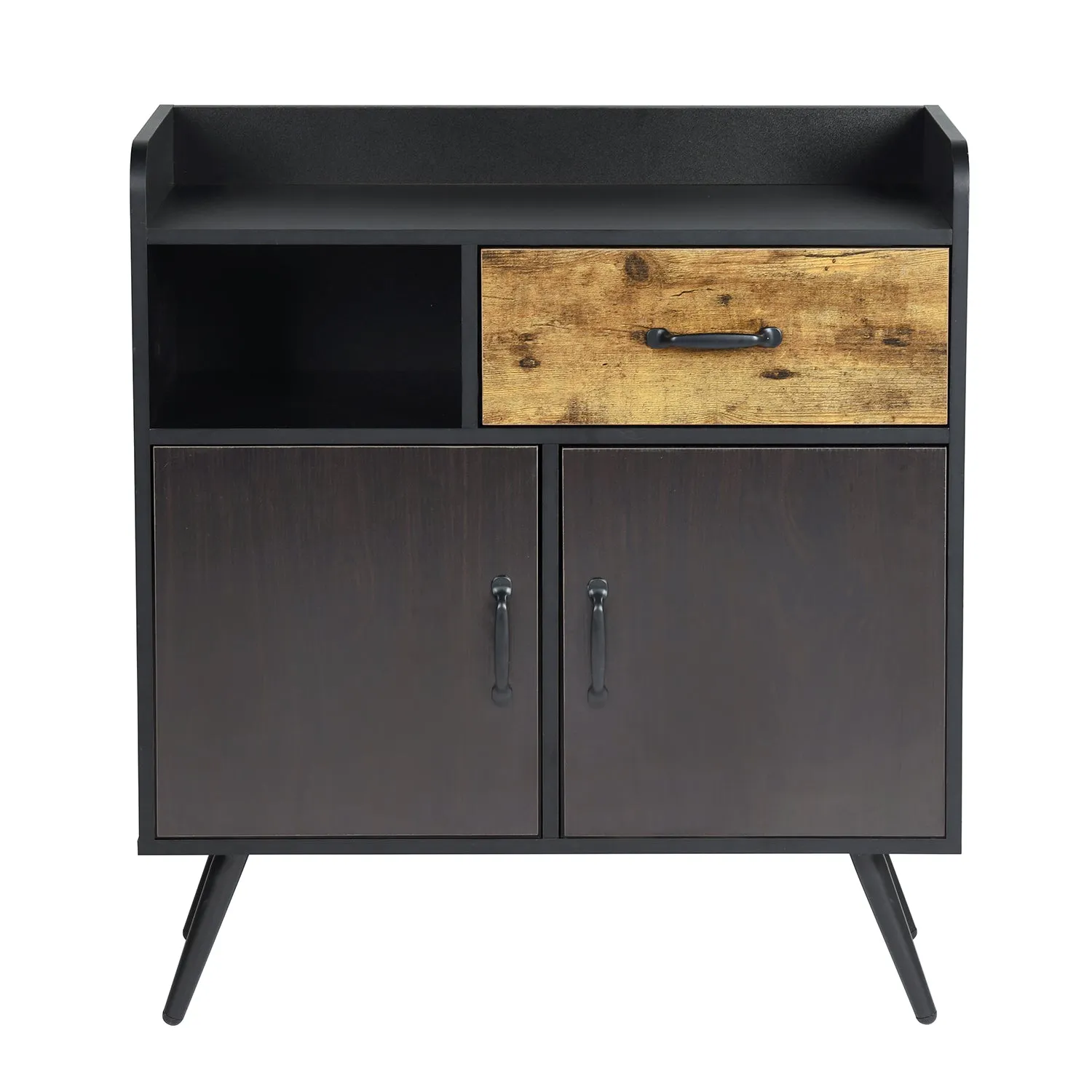 Vold Black Manufactured Wood Sideboard - Homy Casa