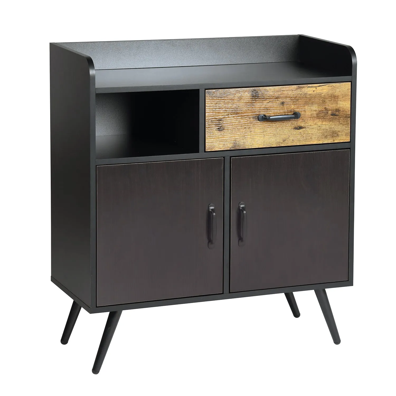 Vold Black Manufactured Wood Sideboard - Homy Casa