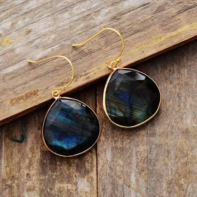 Waterdrop Labradorite Stone Earnings