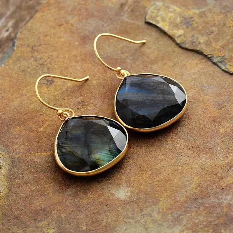 Waterdrop Labradorite Stone Earnings