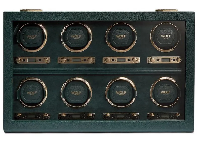 WOF Watch Winder British Racing Green 8 Piece