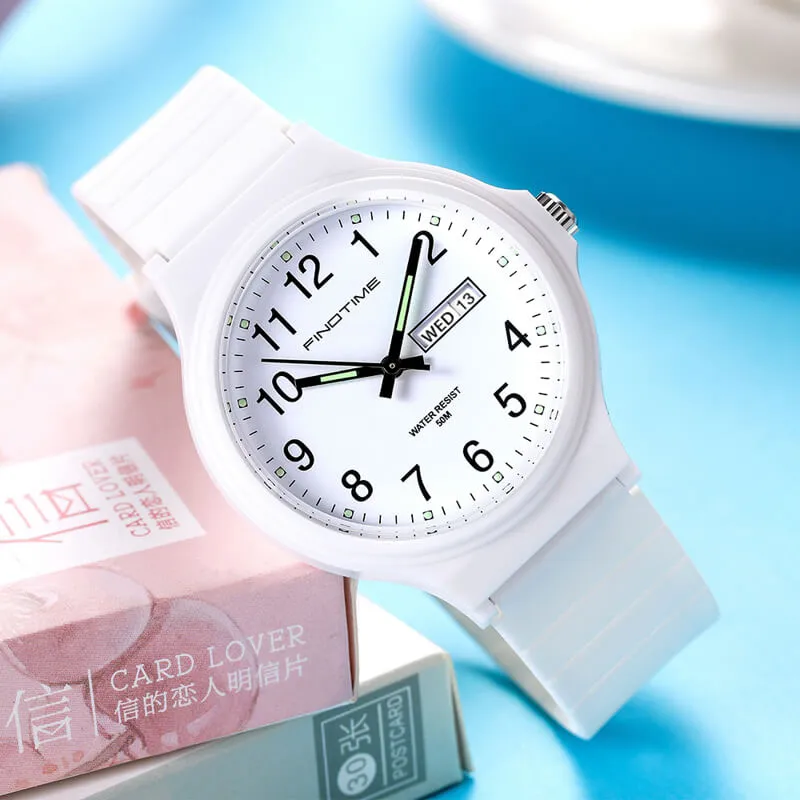 Women's Sport Watch Waterproof Analogue Watches Sport Simple Minimalist Casual Wrist Watch Luminous Ladies Wristwatch Calendar